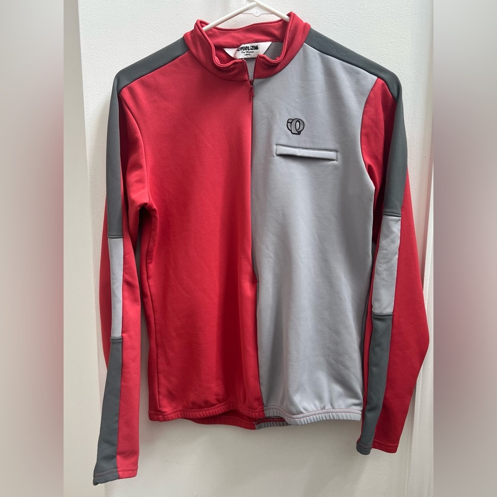 Pearl Izumi women’s pink cycling quarter zip jacket size large